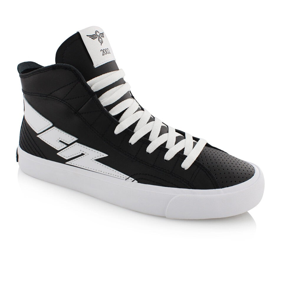CREATIVE RECREATION ZEUS HI LEATHER BLACK WHITE