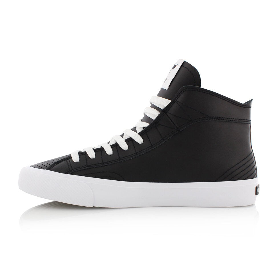 CREATIVE RECREATION ZEUS HI LEATHER BLACK WHITE