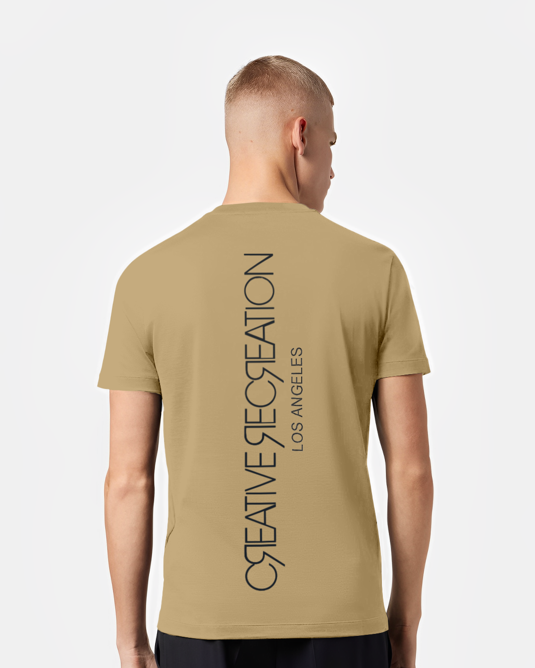 ELYSIUM CR LOGO TEE COTTON PREMIUM CAMEL/BLACK MNS