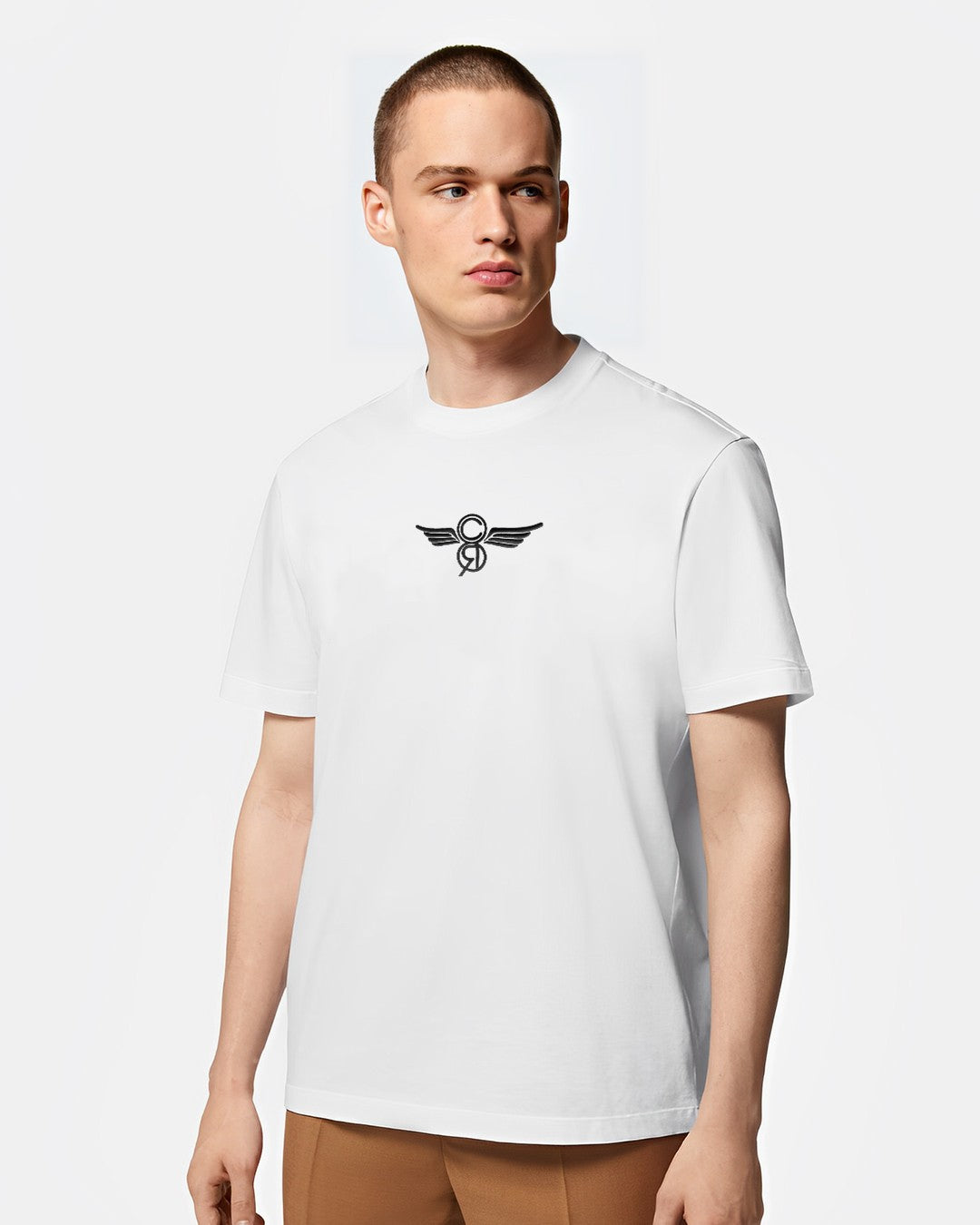 ELYSIUM CR LOGO TEE COTTON PREMIUM WHITE/BLACK MNS